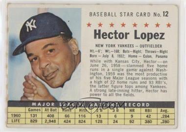 1961 Post - [Base] #12.2 - Hector Lopez (Perforated) [Good to VG‑EX]