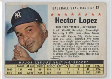 1961 Post - [Base] #12.2 - Hector Lopez (Perforated) [Good to VG‑EX]