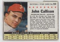 Johnny Callison (Hand Cut) [COMC RCR Poor]