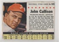 Johnny Callison (Hand Cut) [Noted]