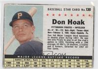 Don Hoak (Hand Cut) [Good to VG‑EX]