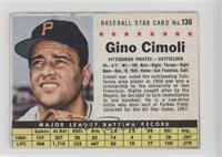 Gino Cimoli (Hand Cut) [Good to VG‑EX]