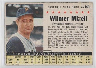 1961 Post - [Base] #140 - Wilmer Mizell [Poor to Fair]