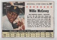 Willie McCovey (Hand Cut) [Poor to Fair]