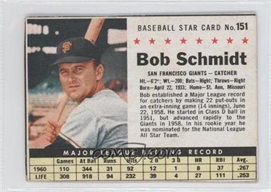 1961 Post - [Base] #151 - Bob Schmidt [Authentic]