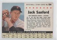 Jack Sanford [Poor to Fair]