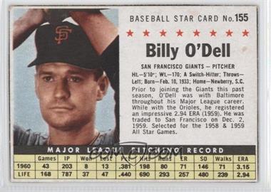 1961 Post - [Base] #155 - Billy O'Dell