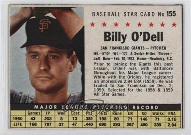 1961 Post - [Base] #155 - Billy O'Dell