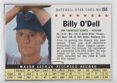 1961 Post - [Base] #155 - Billy O'Dell