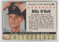 Billy O'Dell [COMC RCR Poor]