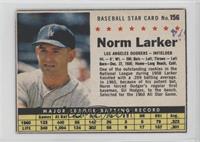 Norm Larker (Hand Cut) [COMC RCR Poor]