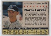 Norm Larker (Hand Cut) [Poor to Fair]