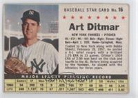 Art Ditmar [Noted]