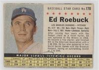 Ed Roebuck (Portrait Has Blue Background) [COMC RCR Poor]