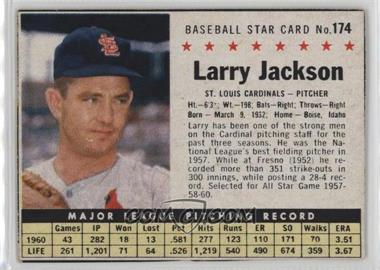 1961 Post - [Base] #174.1 - Larry Jackson (Hand Cut)