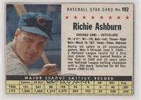 Richie Ashburn (Hand Cut) [Poor to Fair]