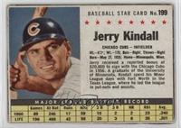 Jerry Kindall (Hand Cut) [Poor to Fair]