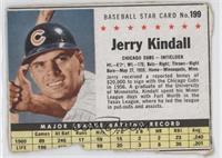 Jerry Kindall (Hand Cut) [COMC RCR Poor]