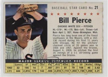 1961 Post - [Base] #21.2 - Billy Pierce (Perforated)