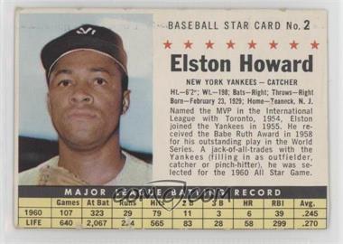 1961 Post - [Base] #2.2 - Elston Howard (Perforated) [Good to VG‑EX]