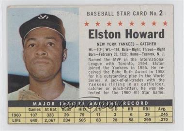 1961 Post - [Base] #2.2 - Elston Howard (Perforated) [Good to VG‑EX]