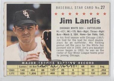 1961 Post - [Base] #27.2 - Jim Landis (Perforated)