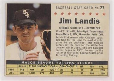 1961 Post - [Base] #27.2 - Jim Landis (Perforated) [Poor to Fair]