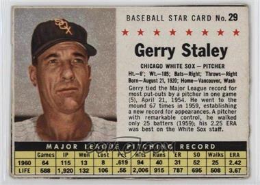 1961 Post - [Base] #29 - Gerry Staley [Good to VG‑EX]