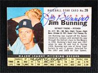 Jim Bunning (Hand Cut) [JSA Certified COA Sticker]