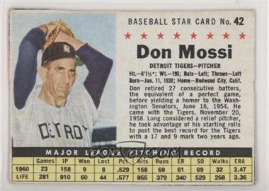 1961 Post - [Base] #42.1 - Don Mossi (Hand Cut)