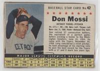 Don Mossi (Hand Cut) [Good to VG‑EX]