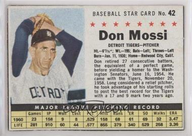 1961 Post - [Base] #42.1 - Don Mossi (Hand Cut)