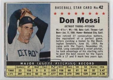 1961 Post - [Base] #42.1 - Don Mossi (Hand Cut)