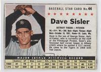 Dave Sisler [Good to VG‑EX]