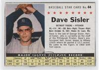 Dave Sisler [Noted]