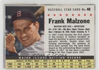 Frank Malzone (Hand Cut) [Noted]