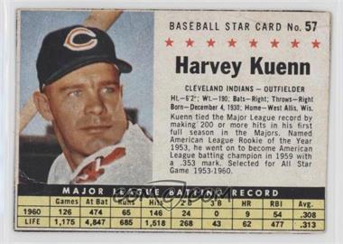 1961 Post - [Base] #57.1 - Harvey Kuenn (Hand Cut)