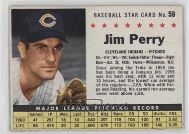1961 Post - [Base] #59.1 - Jim Perry (Hand Cut)