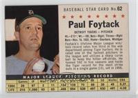 Paul Foytack (Hand Cut) [Noted]