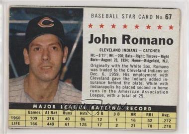 1961 Post - [Base] #67.1 - Johnny Romano (Hand Cut) [Poor to Fair]