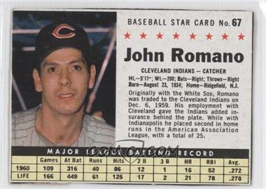 1961 Post - [Base] #67.1 - Johnny Romano (Hand Cut) [Noted]