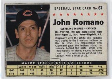 1961 Post - [Base] #67.1 - Johnny Romano (Hand Cut) [Poor to Fair]