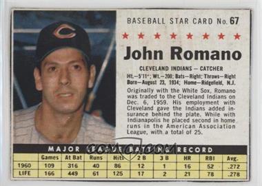 1961 Post - [Base] #67.1 - Johnny Romano (Hand Cut) [Noted]