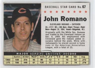 1961 Post - [Base] #67.1 - Johnny Romano (Hand Cut) [Noted]