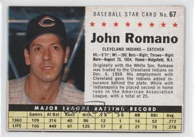 1961 Post - [Base] #67.1 - Johnny Romano (Hand Cut) [Poor to Fair]
