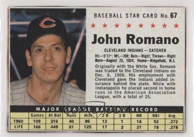 1961 Post - [Base] #67.1 - Johnny Romano (Hand Cut) [Noted]