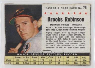 1961 Post - [Base] #75.1 - Brooks Robinson (Hand Cut) [Poor to Fair]