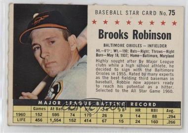 1961 Post - [Base] #75.2 - Brooks Robinson (Perforated)