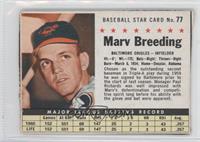 Marv Breeding (Hand Cut) [Good to VG‑EX]