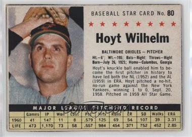 1961 Post - [Base] #80.1 - Hoyt Wilhelm (Hand Cut) [Poor to Fair]